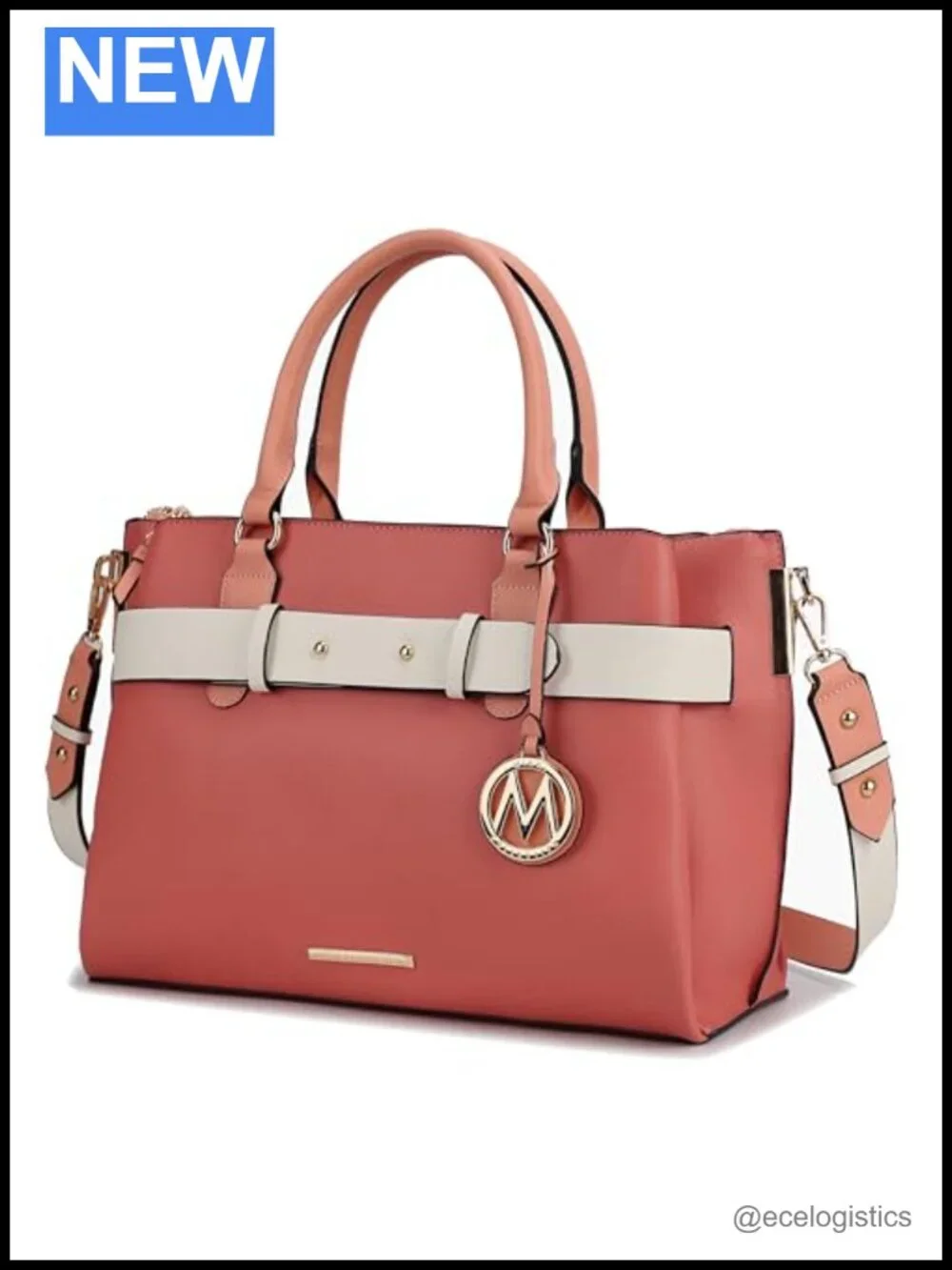 Vegan Leather Satchel Bag Crossbody Shoulder Handbag Top Handle Purse